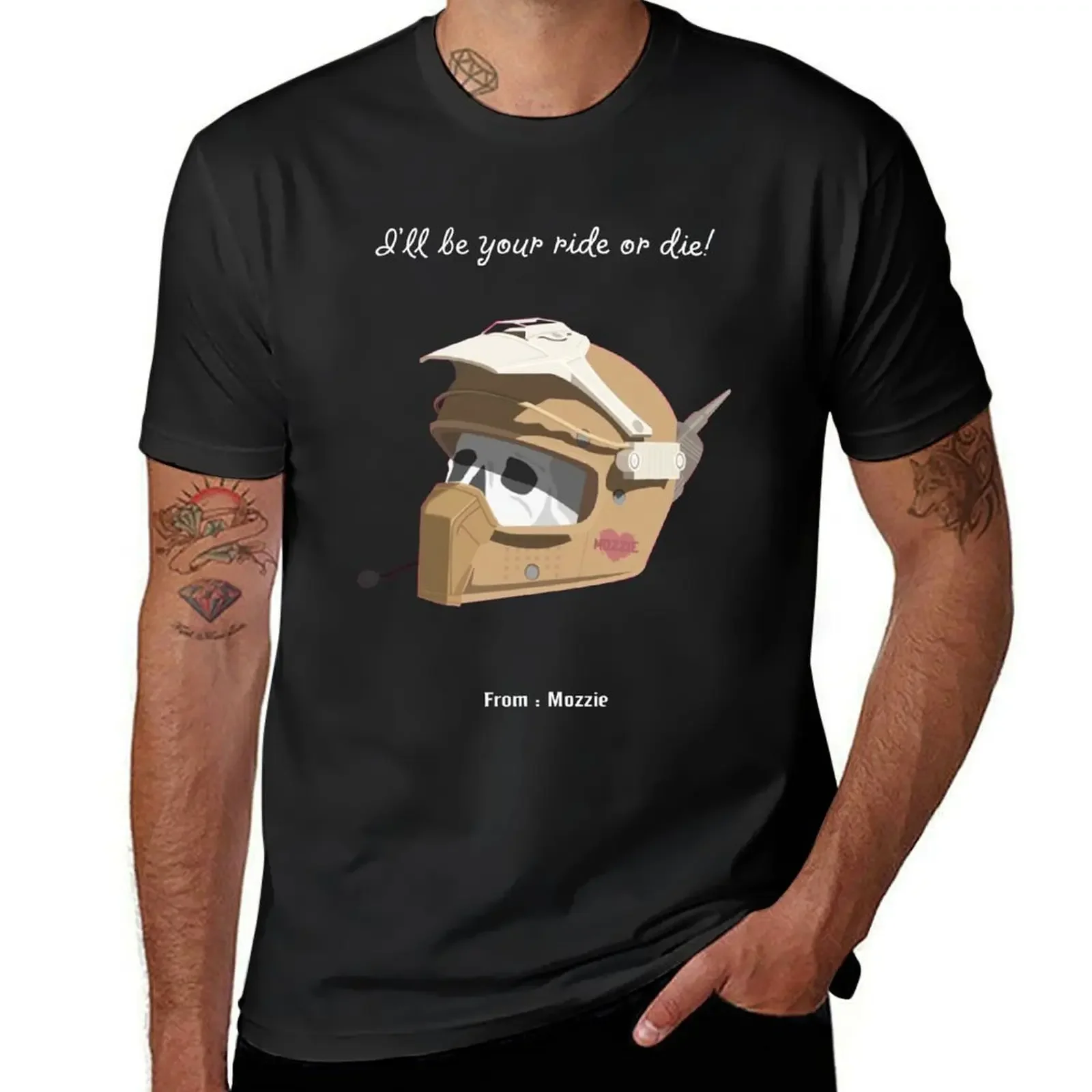 Mozzie i'll be your ride or die funny game T-Shirt oversizeds boys animal print mens fashion