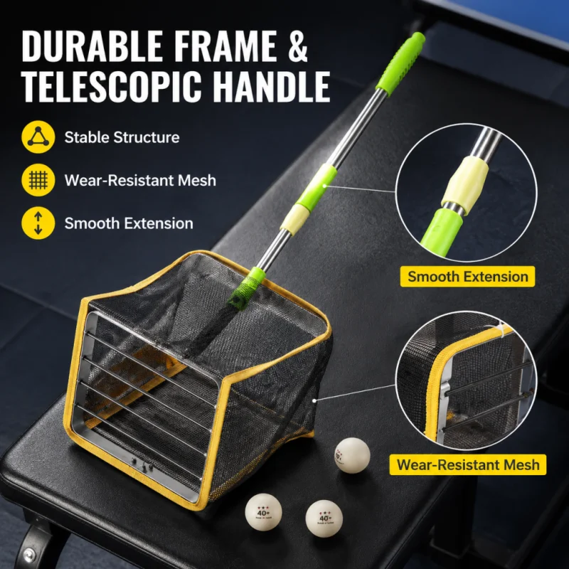휴대용 피클볼 탁구공 수거기, 확장형 회수기, 롤러 텔 - Table Tennis Net Set 리뷰 및 가격