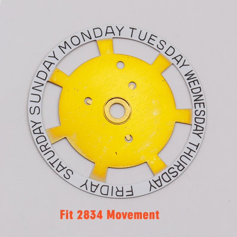 ETA 2824 2834 2836 Watch Movement Day Date Wheel Week dial Day/Date at 3.0/6.0 Automatic mechanical movt repair accessories