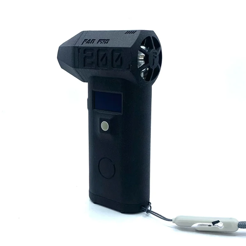 HHO-Mini Pocket Jetfan Mini Turbos Jet พัดลมรุนแรงพัดลม 130000RPM มอเตอร์ไร้แปรงจอแสดงผล OLED,200W