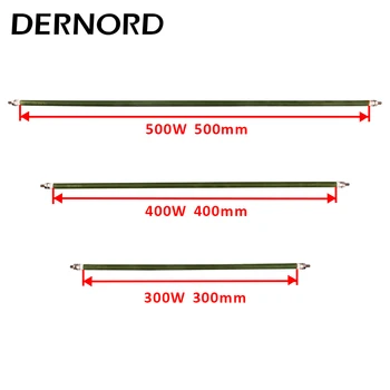 전기 오븐 직선 관형 가열 요소, 공기 예비 저항 유연한 히터, 110v 8mm, 300w 400w 500w DERNORD, 220v