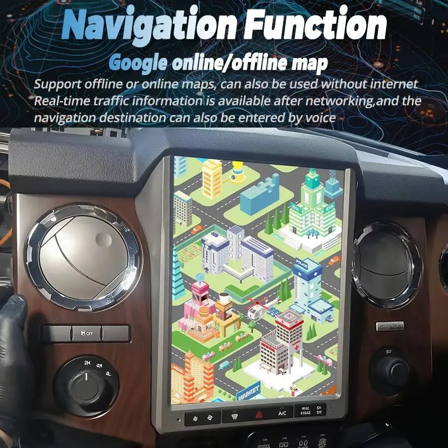 12.1inch Android Screen For Ford F250 F-250 F 250 F350 F-350 F 350 2013-2016 Stereo GPS Navigation Carplay Car Multimedia Player