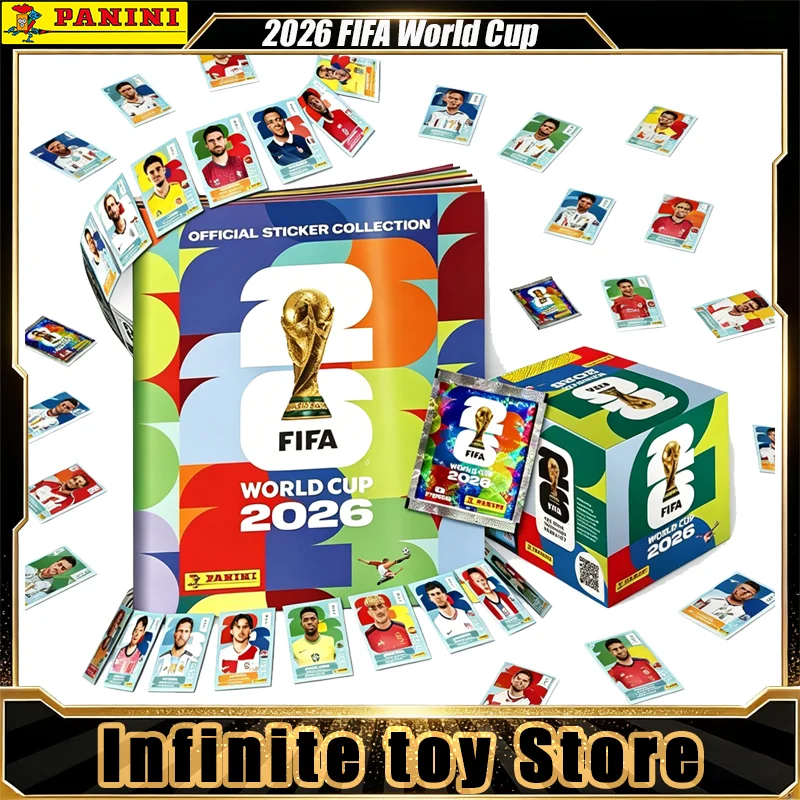 2026 Panini Prizm FIFA World Cup Soccer Card Monopoly Sticker Genuine Anime Trading Cards Mystery Box Set Juguetes Regalos de Cumpleaños
