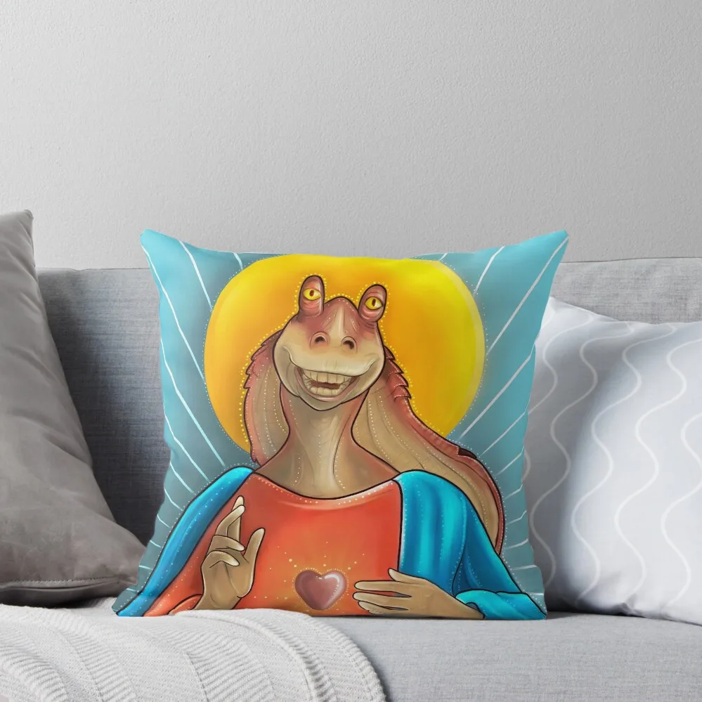 Jar Jar Binks 2.0 Throw Pillow Cusions Cover Luxury Cushion Cover Pillow