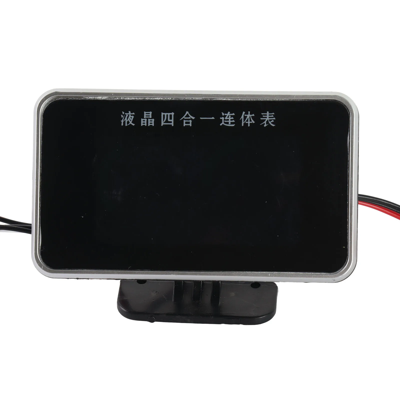 4 in 1 Vehicle Instrument LCD Digital Display Oil Pressure Voltage Water Temperature Fuel Gauge Black 9-36V