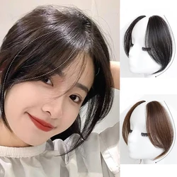 Synthetic Fake Air Bangs Hairstyle Tool Hair Clip Extension  Hair Fake Tassels Natural Wig Women Clip Bangs Tool Natural Wig