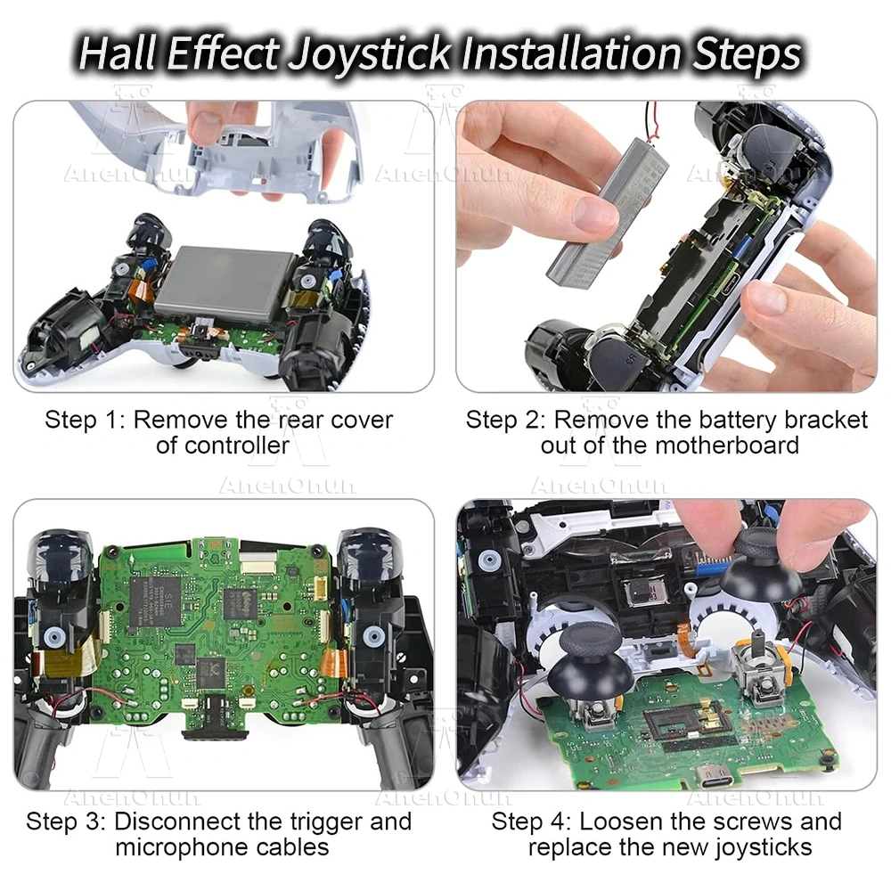 Hall Effect Joystick for PS5 Controller V4.0 New Version No-Drift Gamepad Thumb Stick 3D Analog Sensor Upgrade Replacement Kit