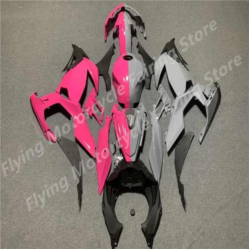 Injection Bodywork Fairing grey pink Fairing Kit For Kawasaki EX400 2018-2024 EX400 Bodywork 18 19 20 21 22 23 24+ tank cup