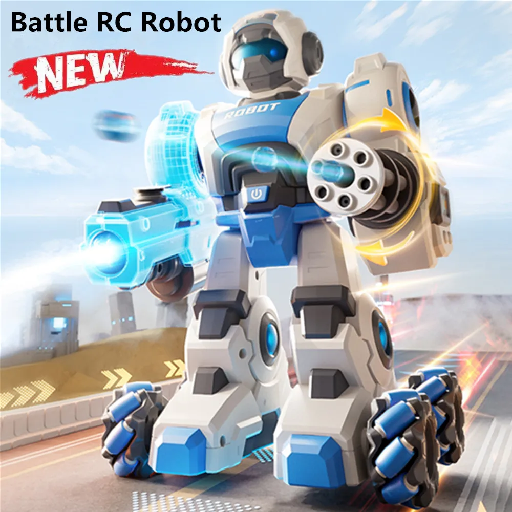 Controle Remoto Robot Battle Boxing Toy para meninos e meninas, Deformação Carro, Puzzle Toy, Dois Controle