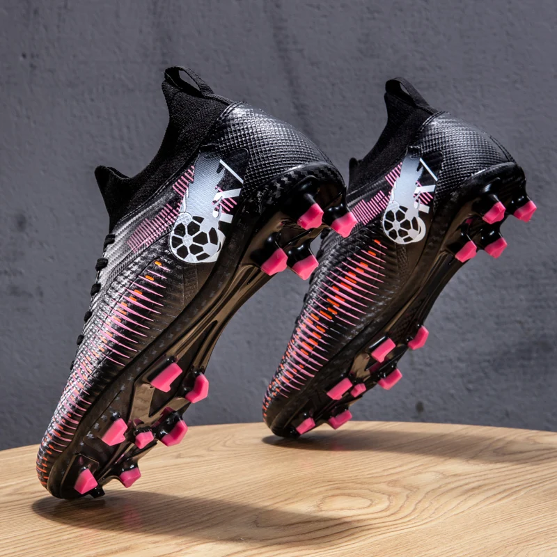 

Big Size Mixed Long Turf Stud Soccer Cleats, Breathable And Comfy, Stable Grip For Adult Daily Football Sports And Matches