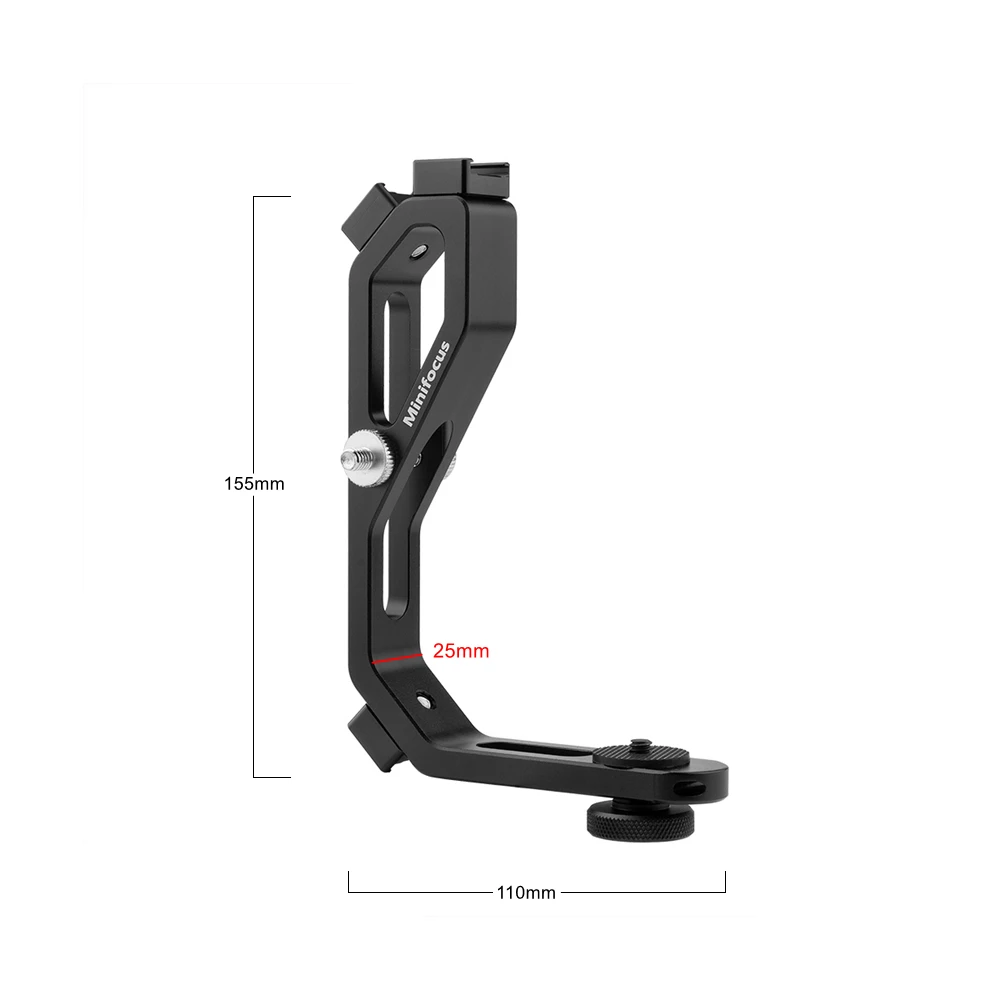 Handle Grip L Type Bracket Mounting Monitor Microphone Mount Stand for DJI Ronin S RS 2 3 4 SC ZHIYUN Crane 2 M Plus/MOZA Gimbal