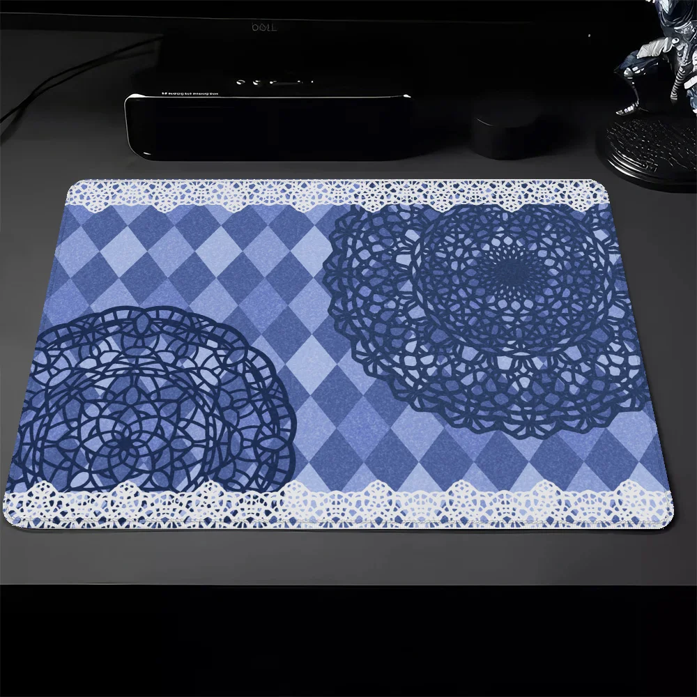 Pc Gaming Accessories Small Kawaii Mouse Pad Gamer Bohemian Pattern Keyboard Mat Deskmat Mausepad Pad on the Table Mousepad Mats