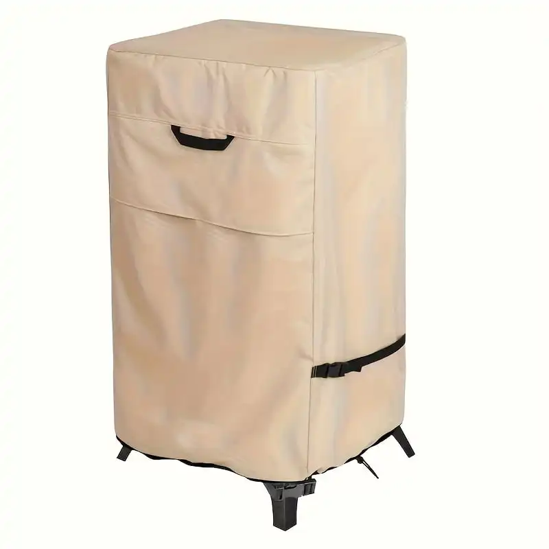 Vertical Electric Smoker Cover, Waterproof UV‑Resistant Outdoor Smoker Protector, Windproof Dust‑Proof Grill Smoker Cover