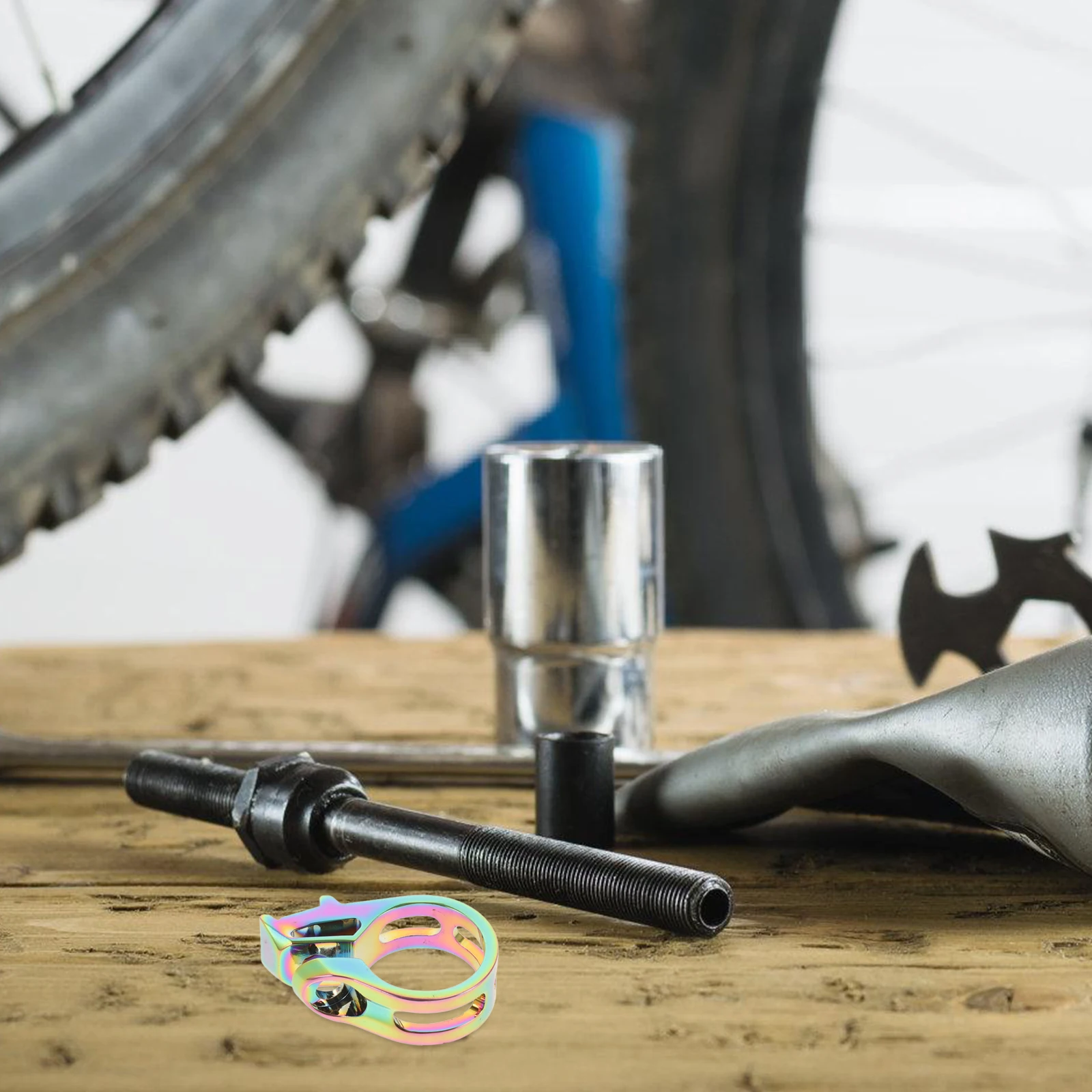 

Зажимное кольцо рычага переключения передач, сменный стильный зажим из алюминиевого сплава для велосипеда, сменный инструмент для рычага переключения передач, езда на велосипеде