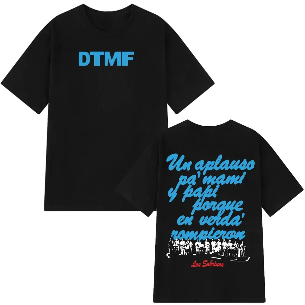 

Футболка с графическим принтом Singer Bad Bunny DTMF Album Tour 2026, модные повседневные футболки для мужчин и женщин, хлопковые футболки высокого качества в стиле Харадзюку