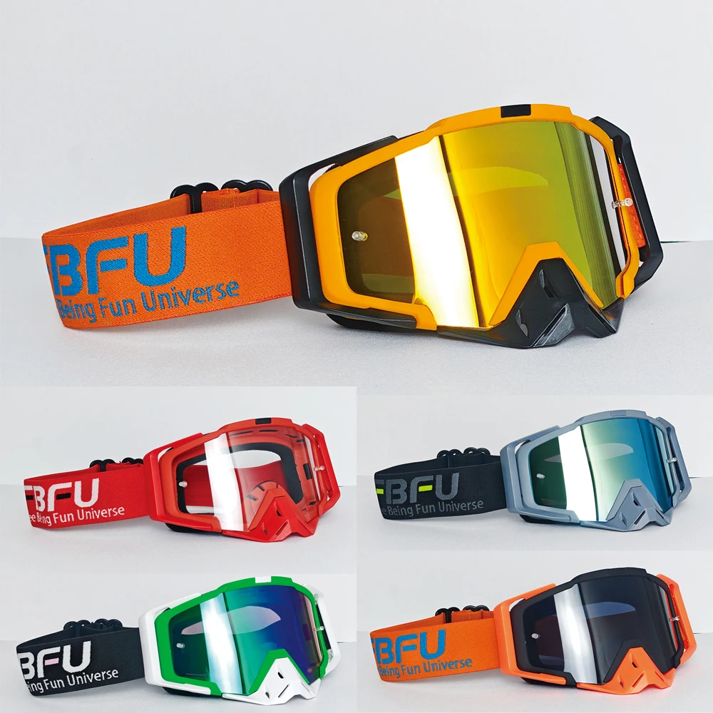 

FBFU 2025 Winter Ski Bicycle Goggles HD Lenses DustproofSandproof, All-Day Breathable, Trendy Men Women Off-Road Sports