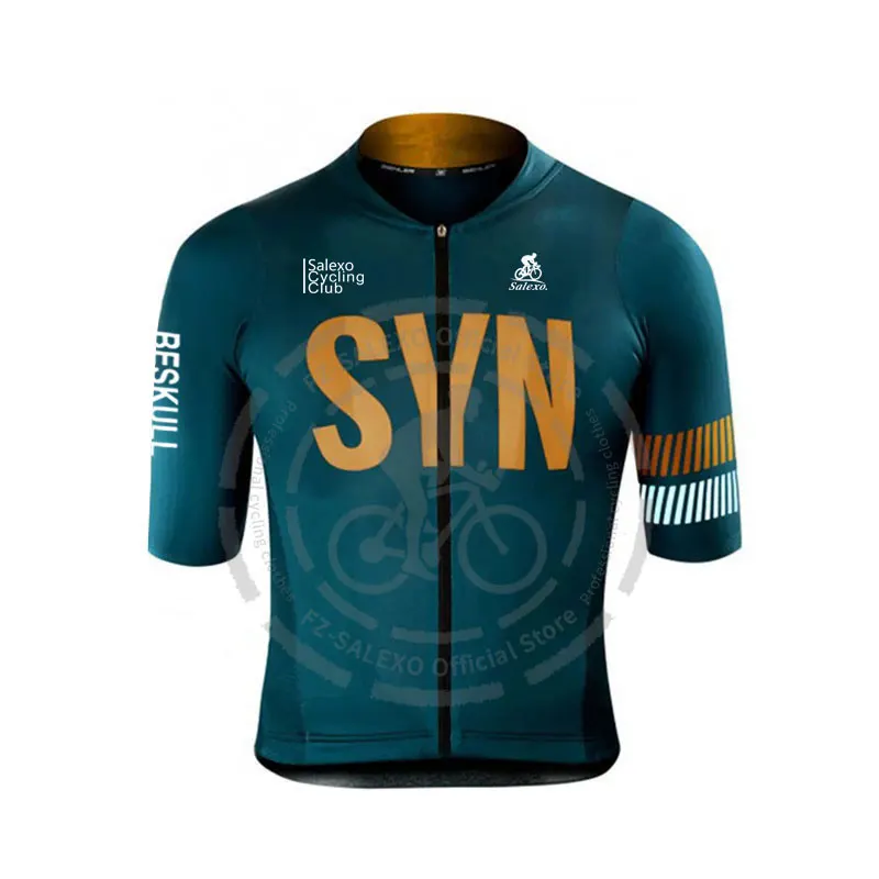 SYN Cycling Jersey Men Summer Ropa Ciclismo Short Sleeve Cycling Tops Mountain Bike Clothing Racing MTB Bicycle Shirt Uniform