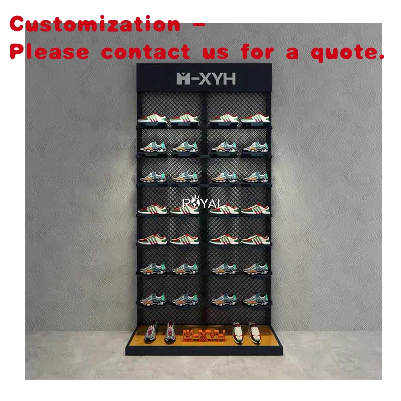 

на заказ. Индивидуальный спортивный магазин. Дизайн интерьера. Витрина для одежды. Украшение шкафа. Магазин спортивной обуви.