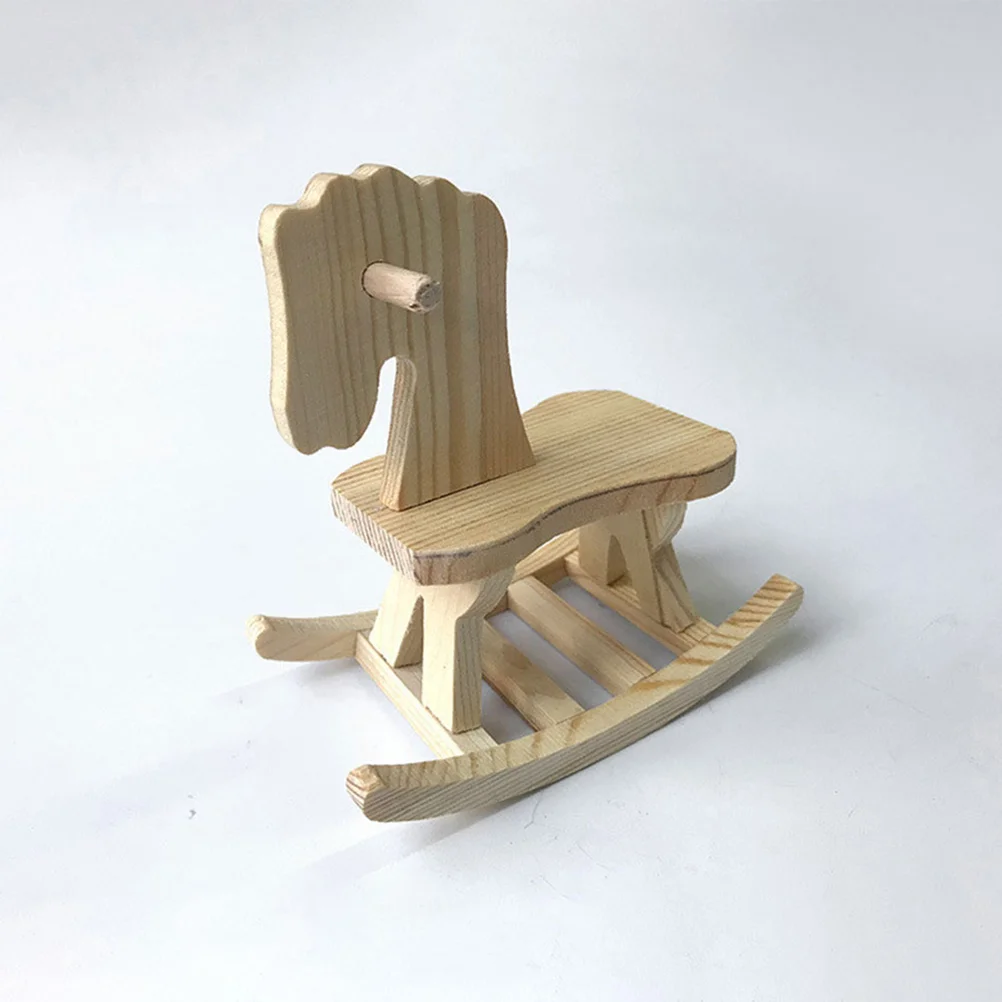 3 Sets DIY Toy Wooden Horse Boards Build 3d Model Assemble Puzzles Girl Toddler