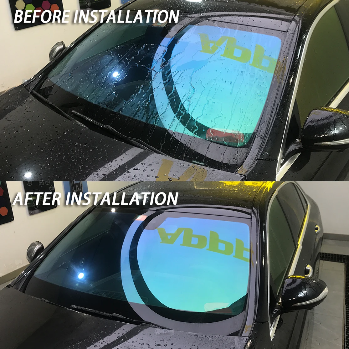 Film Kaca Mobil Chameleon 65% VLT Warna Berubah Biru Film Kaca Depan Chameleon Film Kaca Mobil Solar Chameleon