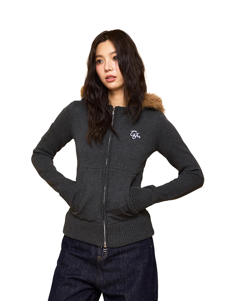 

GNEMOAH Американский вязаный открытый кардиган с капюшоном в стиле ретро, женский осенне-зимний новый тонкий свитер с ленивым рукавом, пальто из мягкого хлопка, длинное...