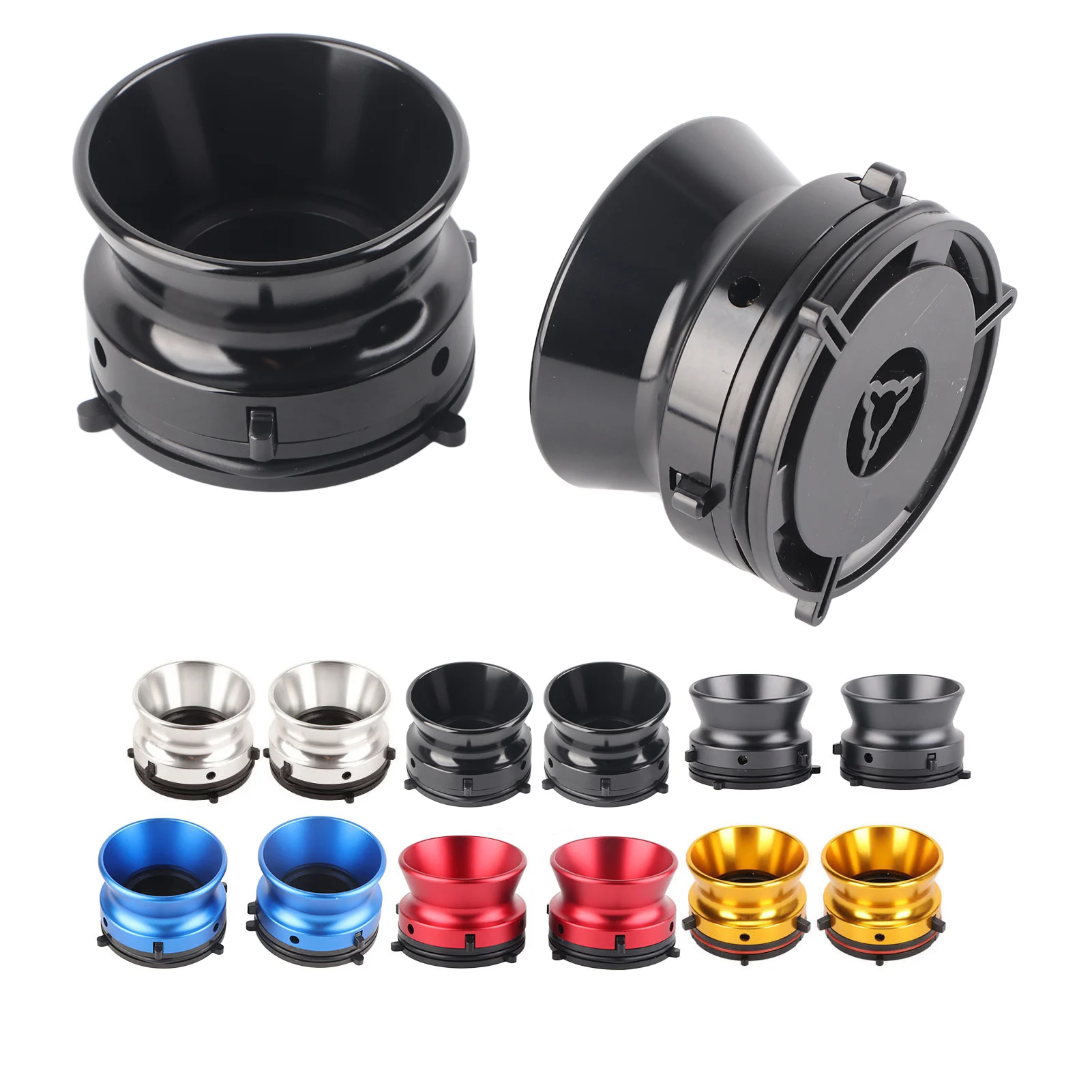 محولات NAB Hub من سبائك الألومنيوم 10 قابلة للقفل لمسجلات شريط البكرة، جهاز تحميل عالمي سهل التركيب #2