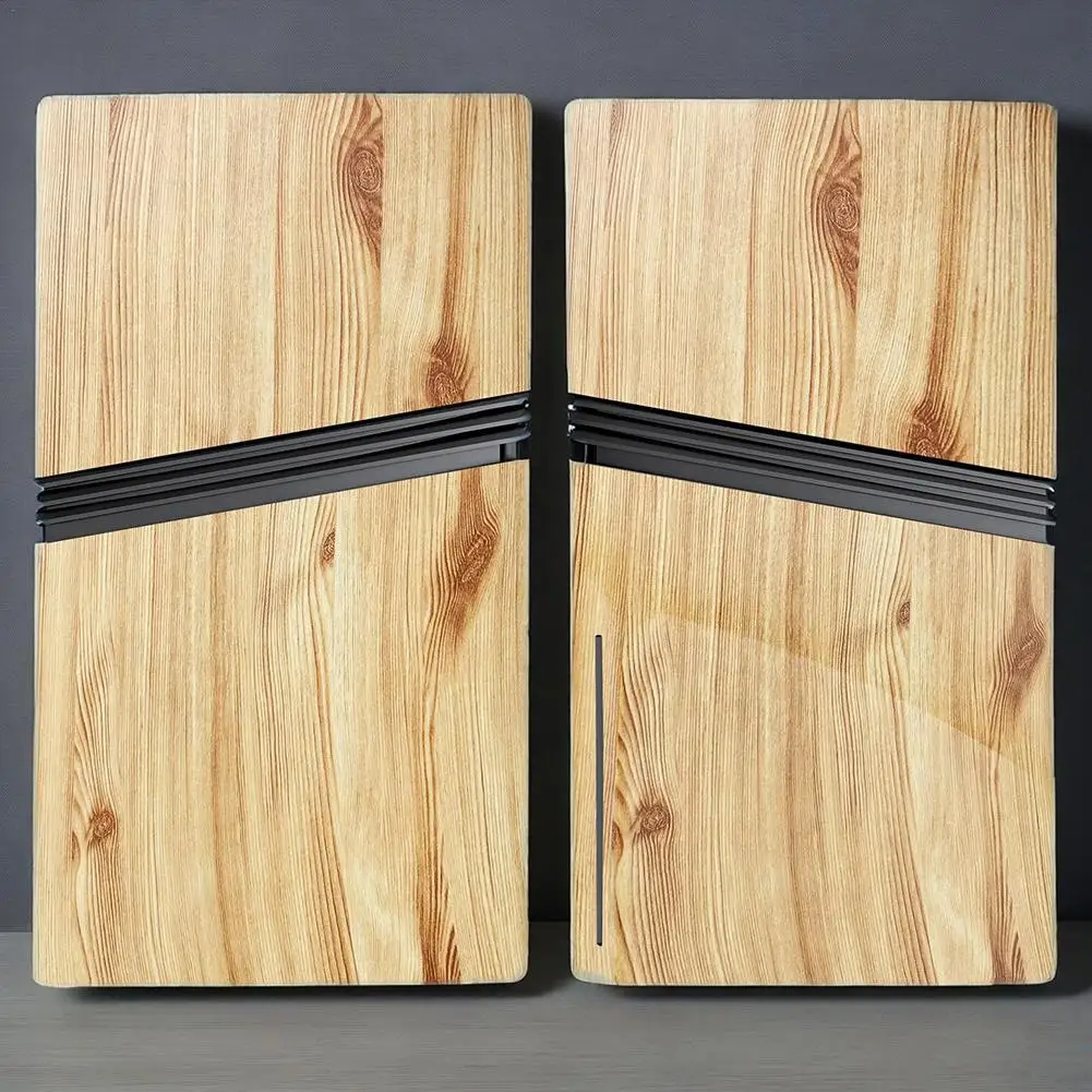 

For PS5 Pro Wood Grain Color Shell Heat Dissipation Shell Wood Grain Color Protective Shell Replacement Shell