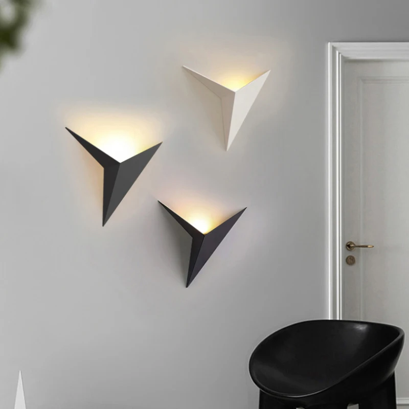 Minimalist Artistic Wall Lamp Bedroom Bedside Feature Walls Creative Paper Crane Design Homes Hotel Rooms