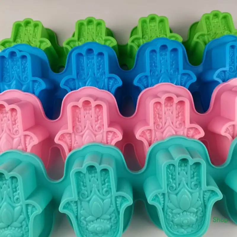 

Dropship Hamsa Hand Mold Set Ashtray Resin Silicone Mold Soap Dish Resin Silicone Mold