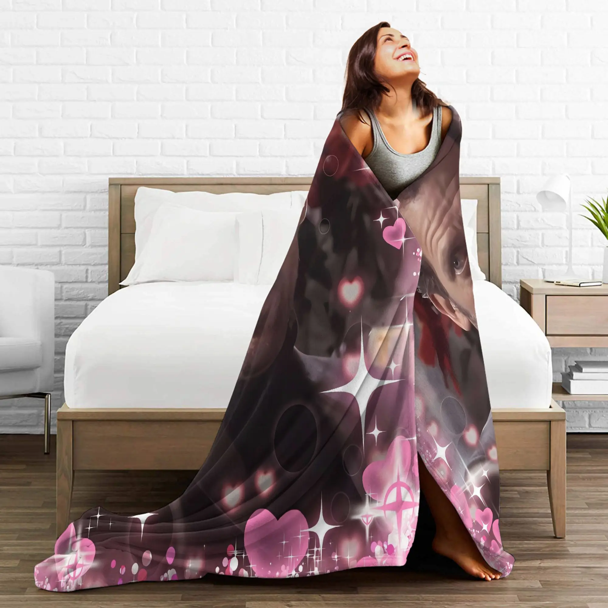 Dr House MD Cobertor Qualidade Super Macio Amor Cama Lança Outono Crianças Sala de estar Colcha Estampada