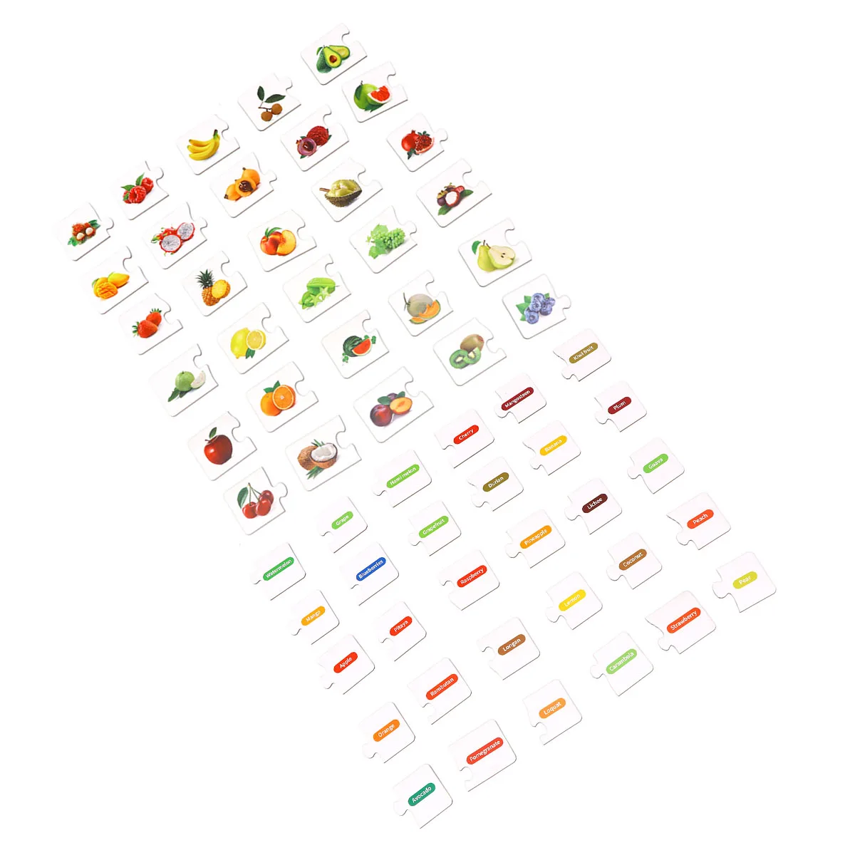 1 pädagogisches Baby-Puzzle für Kinder, Kindergarten-Lehrspiel, passendes Puzzlespiel, verschiedene Farben, kognitiv