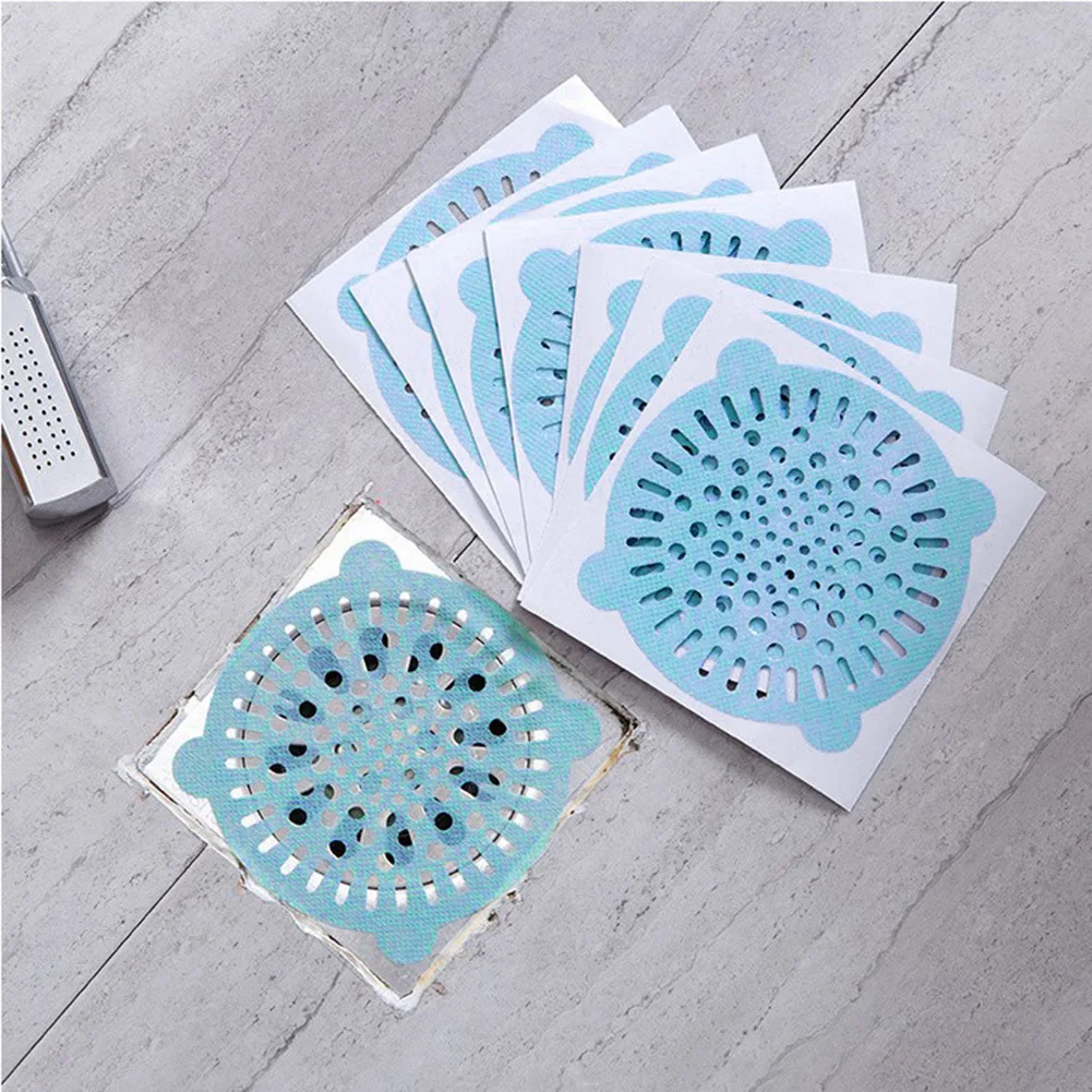 150 Pcs Floor Drain Shower Drain Covers Upgrade Floor Drain Stickers Disposable Garbage Drain Stickers Waterproof Back Adhesive