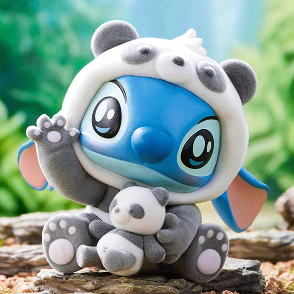 MINISO-Figurines Disney Anime, Stitch, Animal Party Series, Blind Box, Modèle Butter Toys, Ornements décoratifs de bureau, Cadeau d'anniversaire