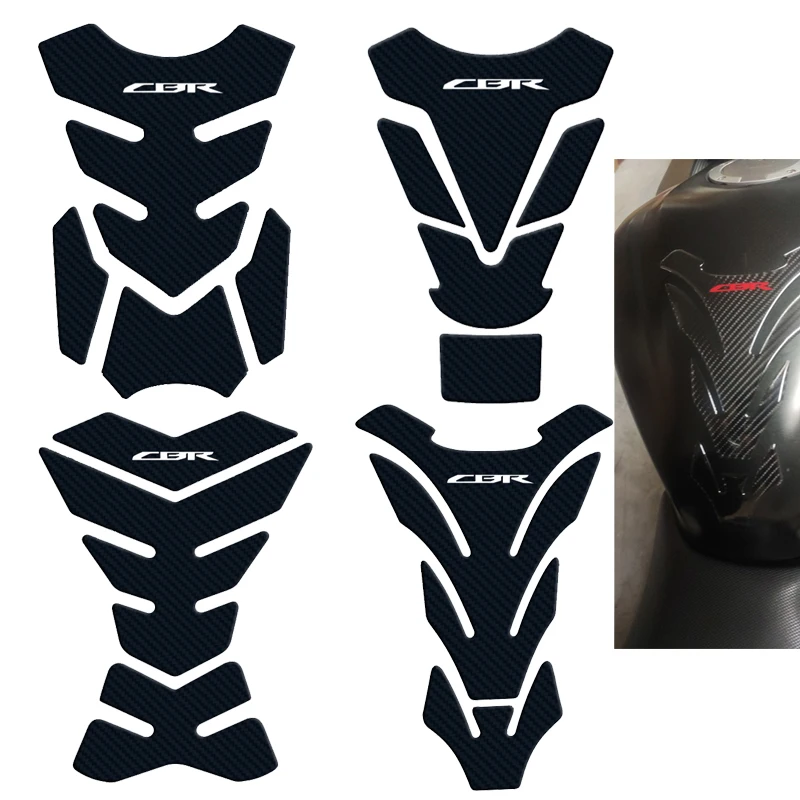 For Honda CBR 250RR 600RR 900RR 1000RR 650F 1100XX Fireblade 3D Carbon-look Motorcycle Tank Pad Protector Sticker