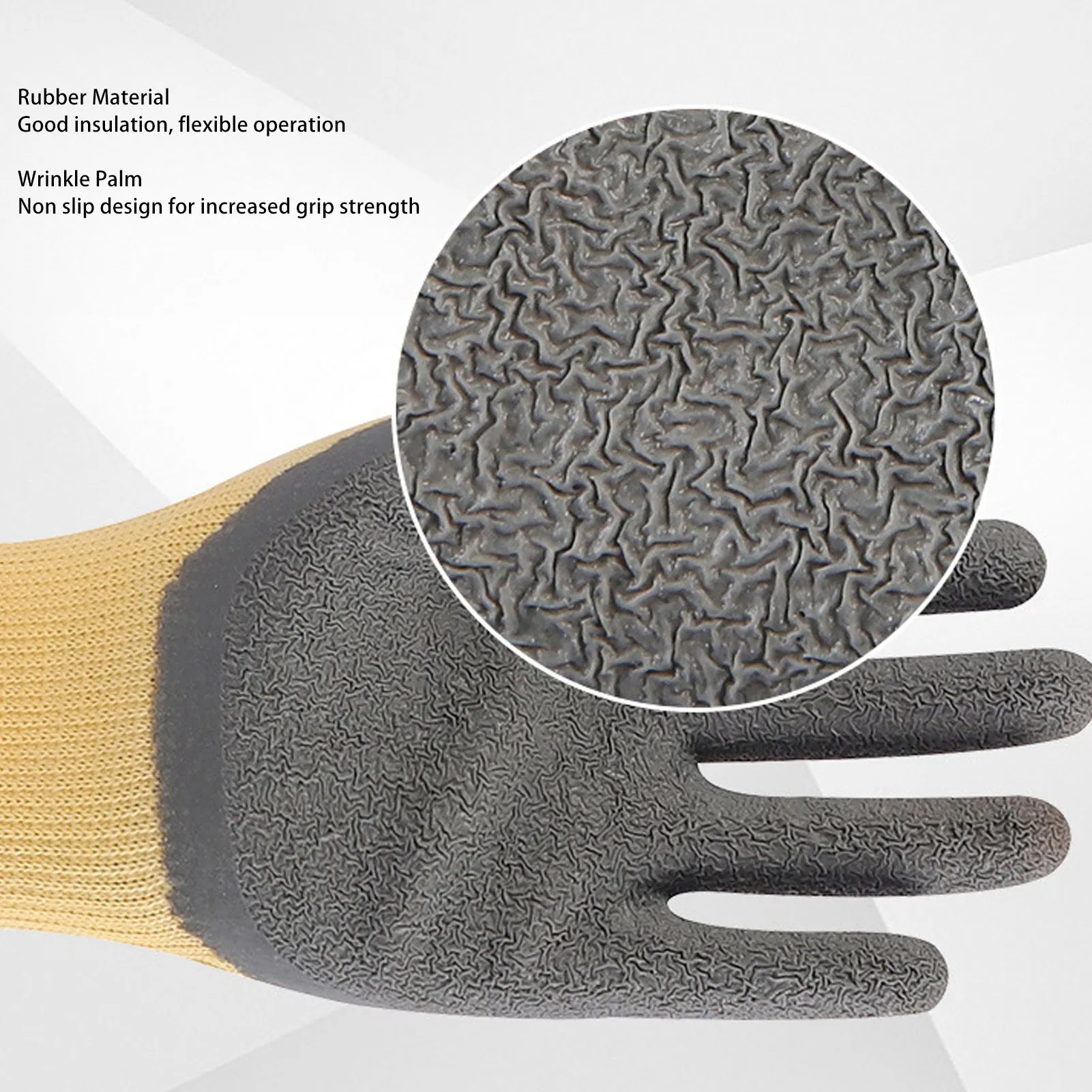 ZK30 Insulation Work Gloves Flame Retardant 400 Voltage Resistance Rubber Electrician Gloves for Electric Maintenance work glove