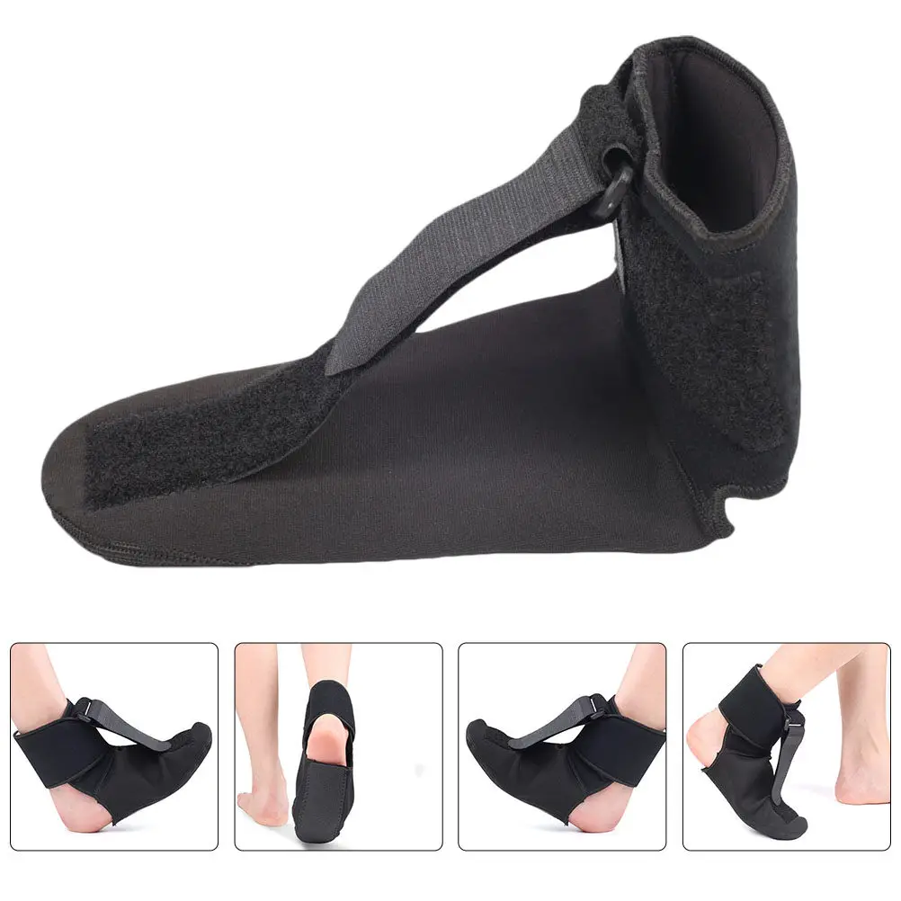 

1Pcs Foot Drop Fixation Strap Adjustable Breathable Foot Support Brace Pain Relief Plantar Fasciitis Correction