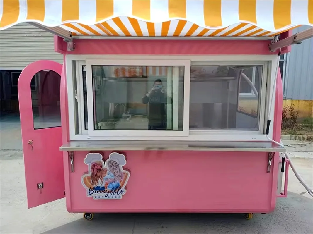 

Elite Gourmet Food Trailer Cart Mobile Kitchen Truck Street Vending System Catering Service Package