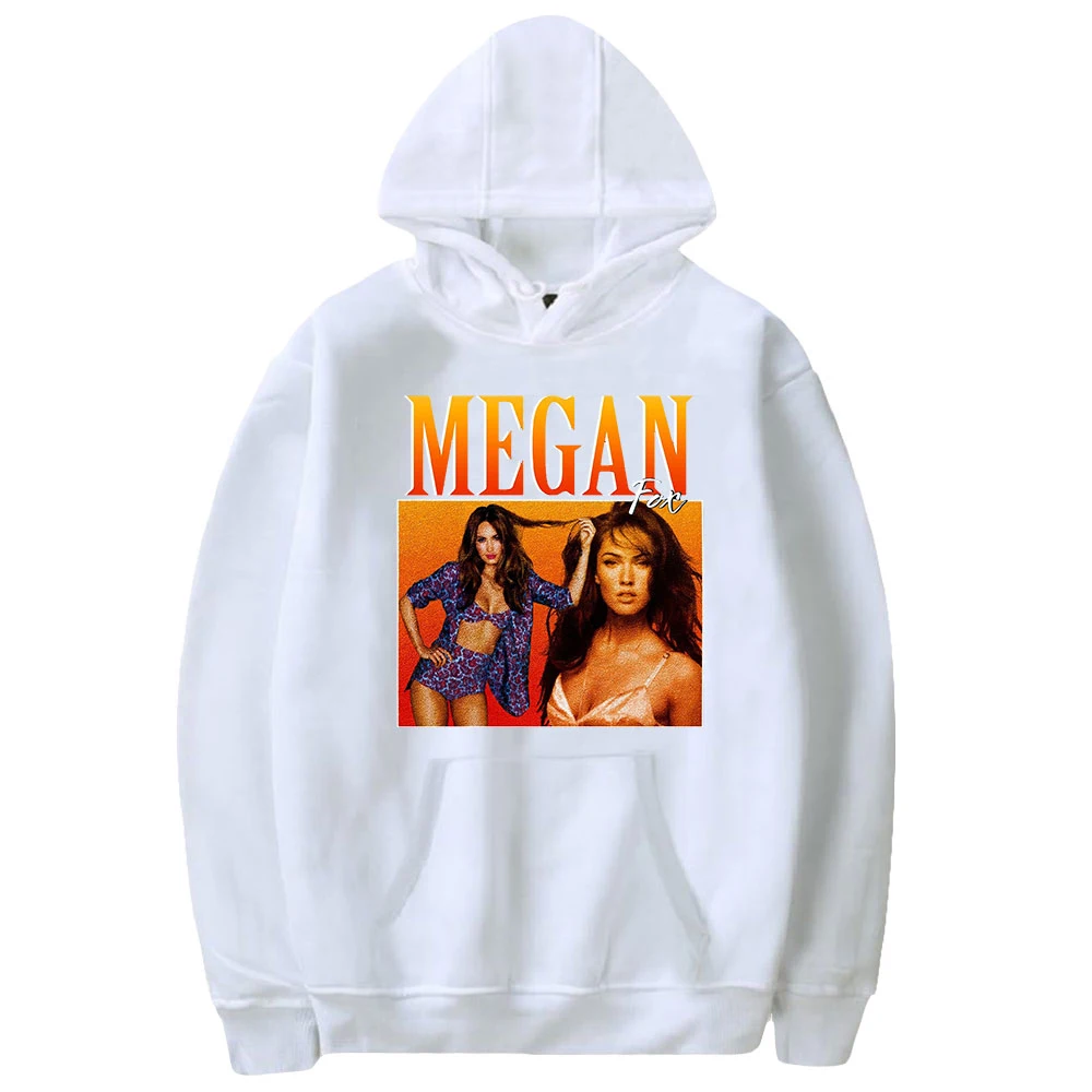 Megan Fox Hoodie Unisex Long Sleeve Man Woman Sweatshirts Free Shipping Casual Style Youthful Star Hip Hop Clothes