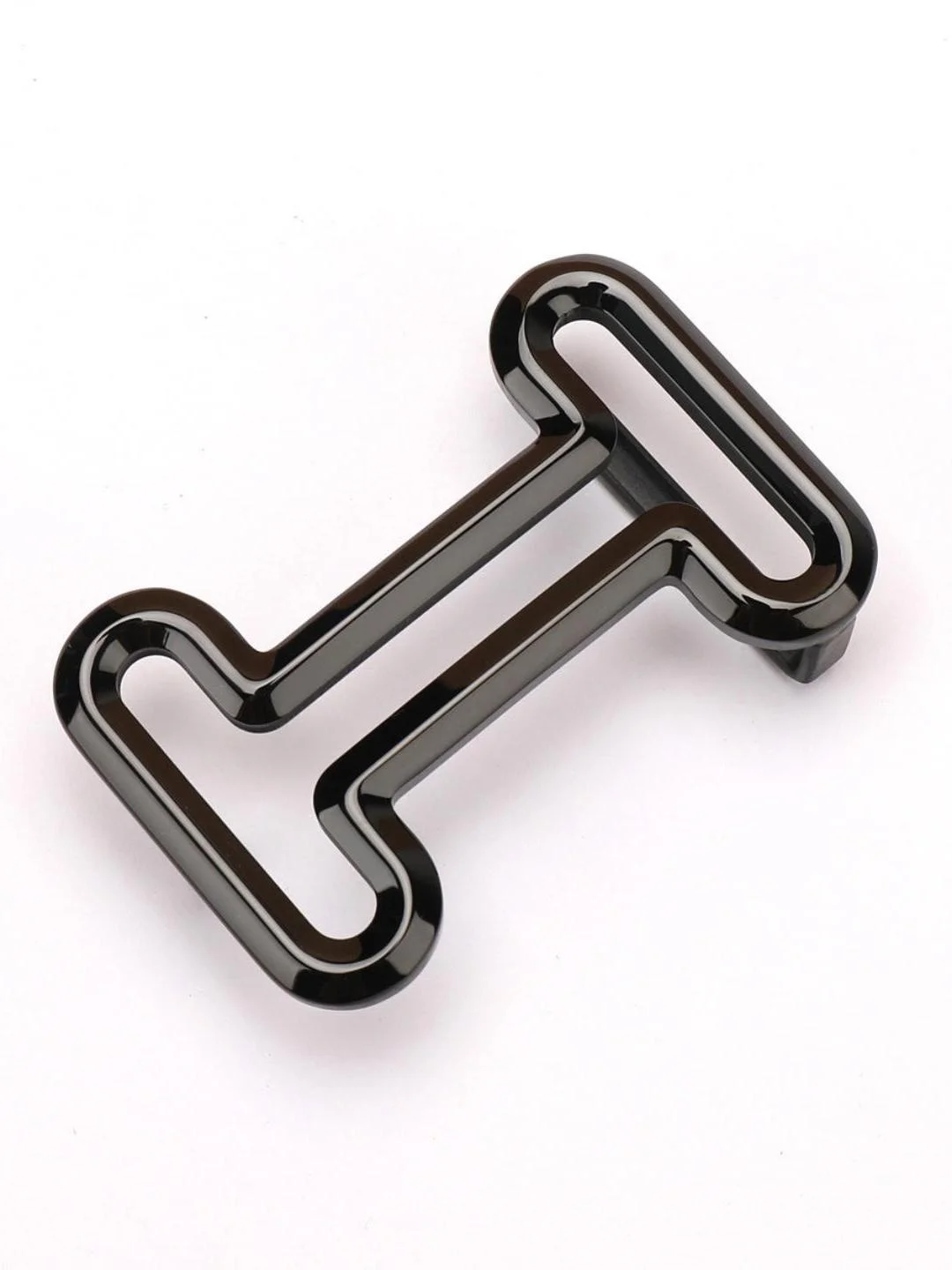 Stainless Steel Smooth H Letter Hollow out Belt Buckle Inner Wear Pants Waist Head Clip 40cm Fashionable Accessory