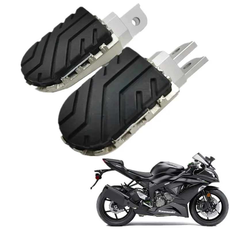 

FOR KAWASAKI ZX6R 636 ZX10R Motorbike Accessories Front Footpegs Foot Rest Peg