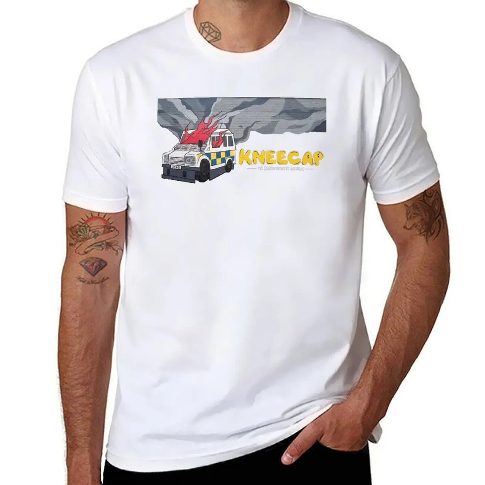 

Kneecap Mural - Belfast 2022 T-Shirt t shirts for man cotton funny man t shirts cotton T-Shirt