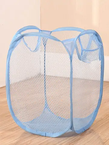 Collapsible Pop-up Mesh Laundry Basket Portable Clothes Hamper for Easy Washing and Storage of Dirty Clothes Socks Toys Sundries
