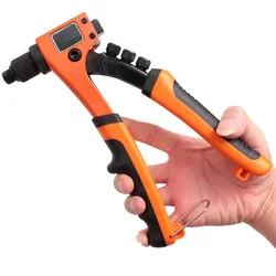 Industrial Grade Single Rivet Gun 8 Inch Household Labor-saving Manual Core Pulling Nail Gun Rivet Gun Tool 2.4/3 2/4.0/4.8mm