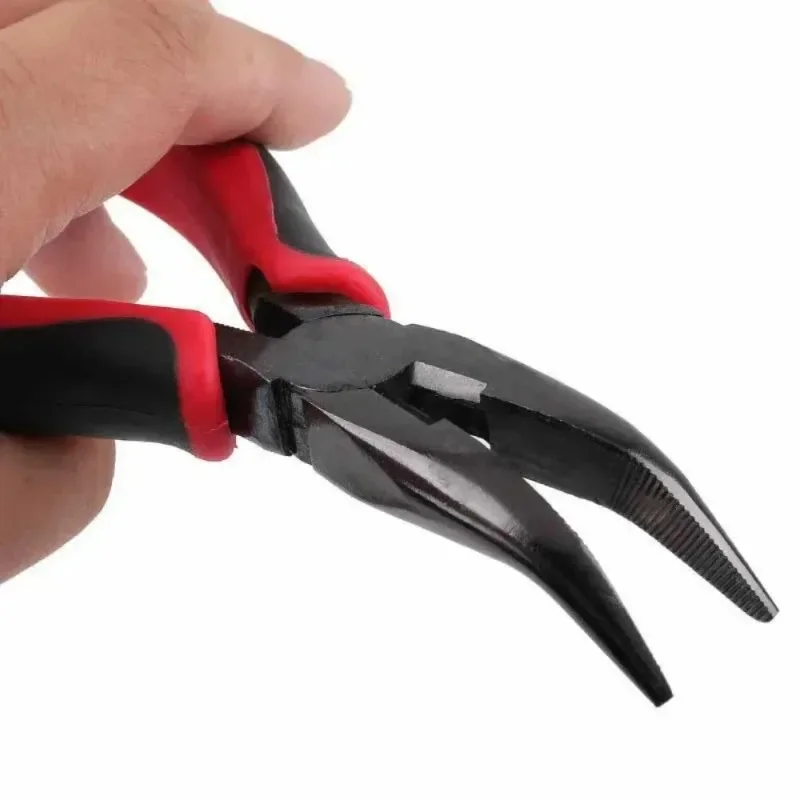 

Wire Cutting Pliers Stripping Tools Hardware Rustproof Curved Nose Pliers 5 6 Inch Needle Nose Pliers Handmade Accessories