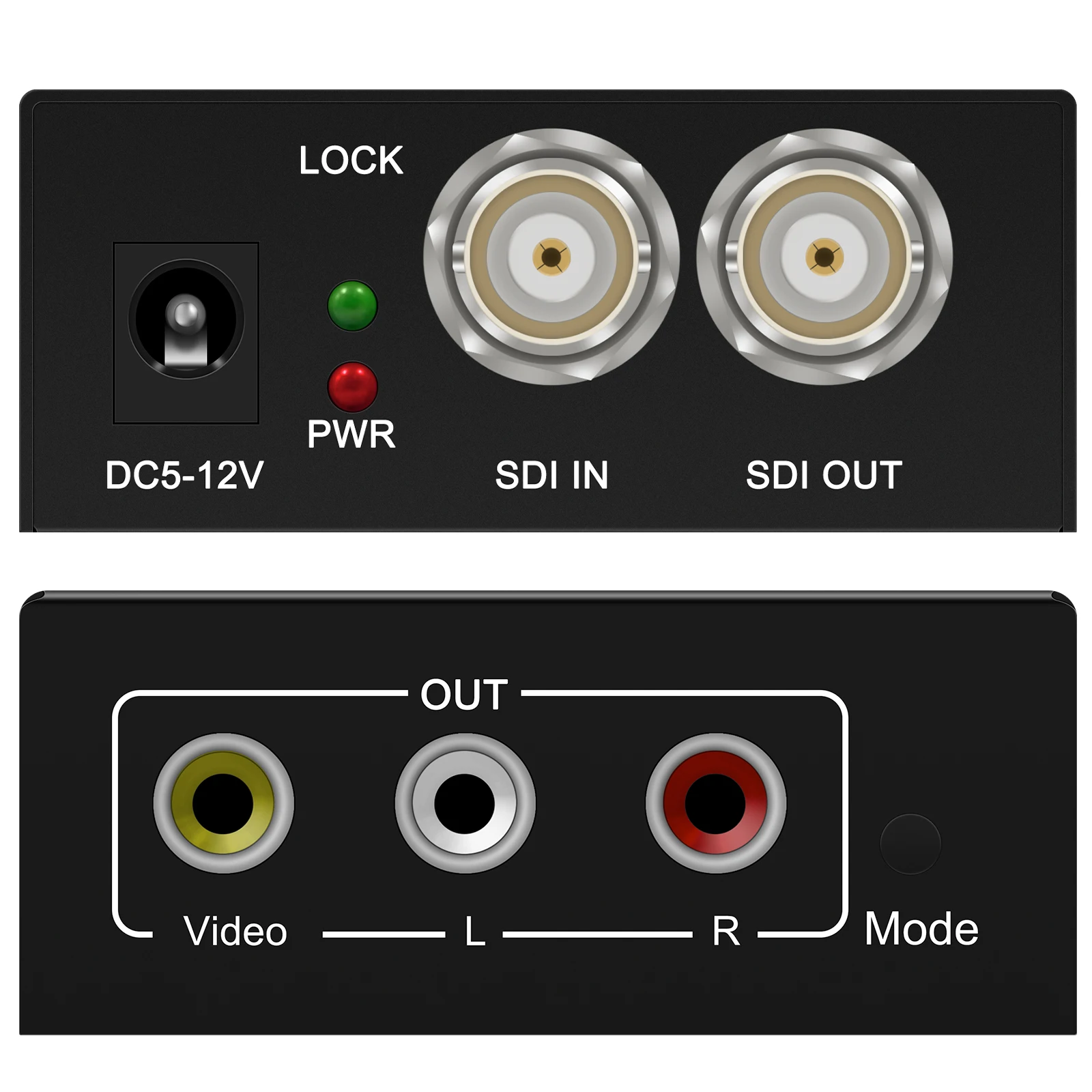 3G SDI to AV Converter BNC to RCA Audio Scaler Support convert SD-SDI,HD-SDI,3G-SDI Signal For TV