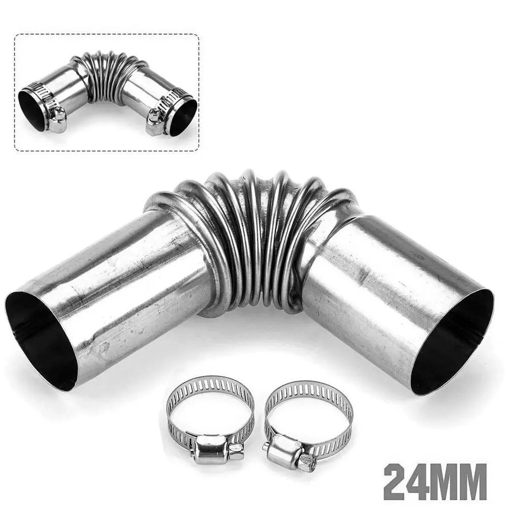 Connettore per tubi di scarico del riscaldatore di parcheggio Diesel dell'aria del tubo di bloccaggio da 24mm con accessorio per riscaldatori Diesel a morsetto