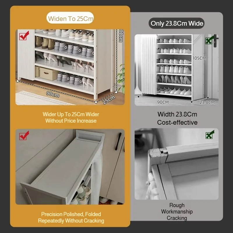 Multi-layer Foldable Shoe Rack Free Installation for Household,Dormitory Use Space Saving Shoe Storage Organizer with Shelves image 5