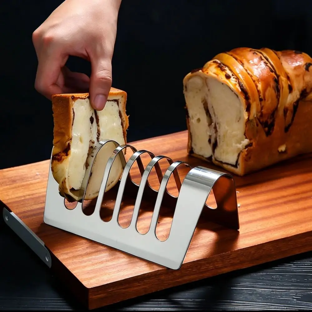 Durable Stainless Steel Bread Rack Toast Slice Holder Cooling Stand Kitchen Organizer Display Tray For Breakfast
