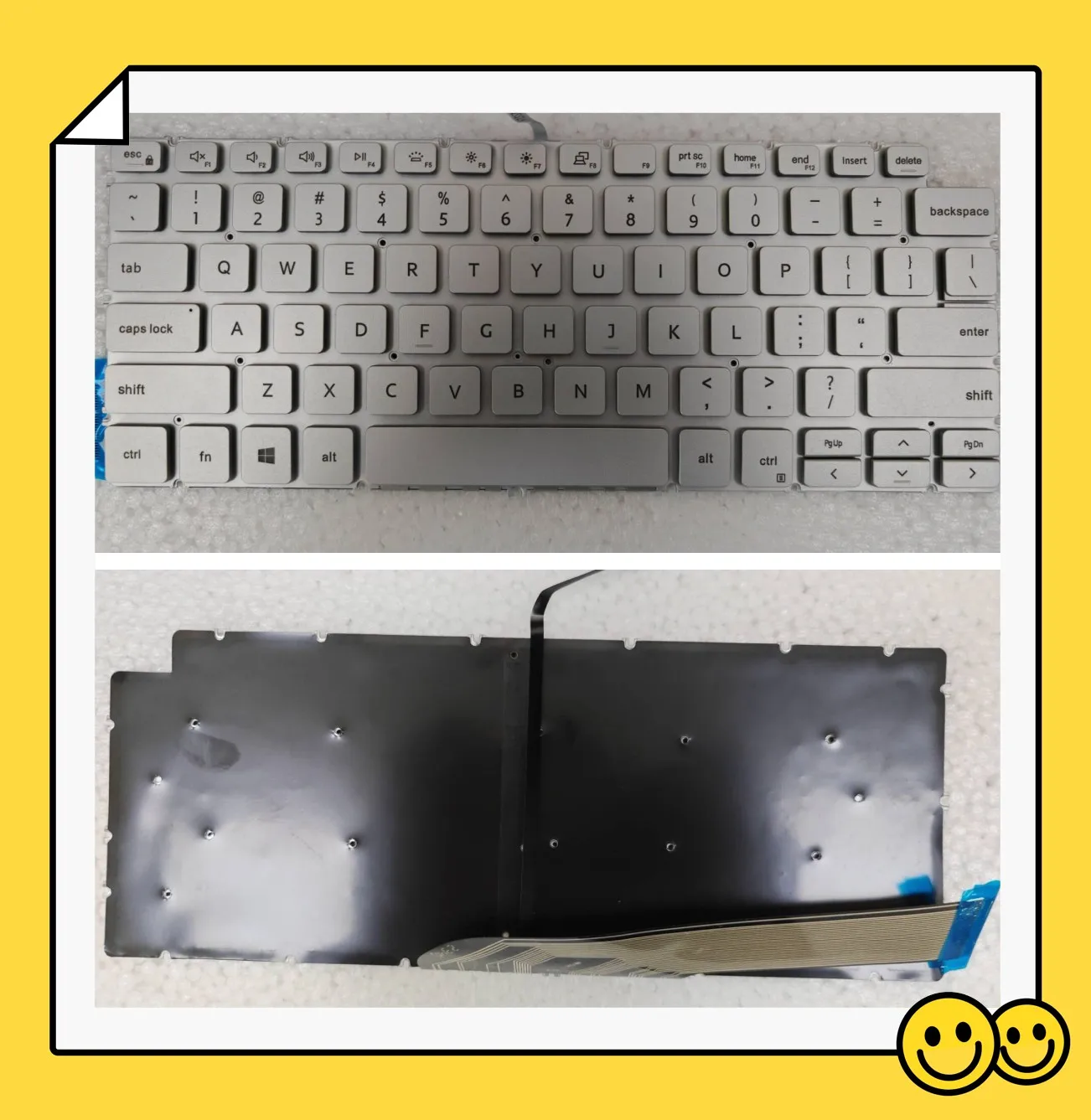 

Клавиатура США с серебряной подсветкой для Dell Vostro 14-3000 3400 P132G 3401 3402 3405 5402 5408 5409 для Latitude 3301 3410 P114G P120G