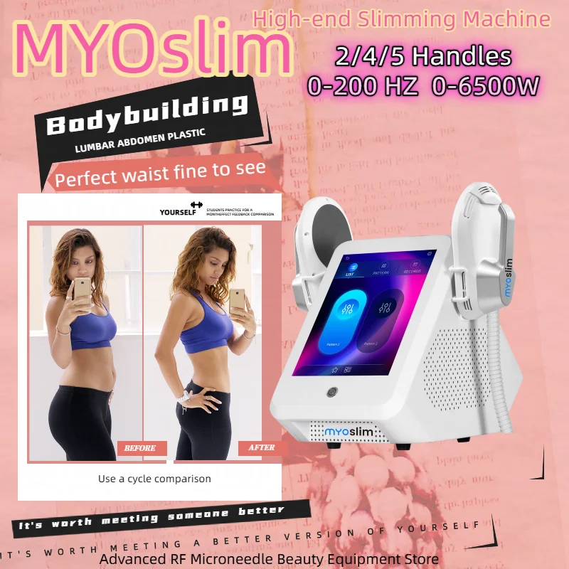 

Стимулятор мышц EMS для похудения, бодибилдинга MYOSLIM Ultra NEO 15T, технология Nova, машина для скульптуры ягодиц.